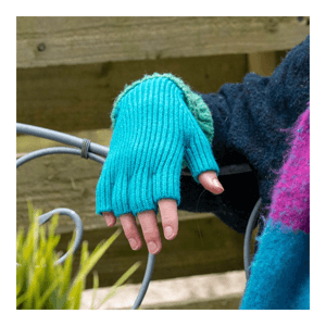 Peace of Mind Ribbed Knit Fingerless Gloves